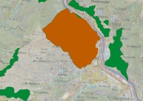 Cartographie de la zone d'intérêt écologique. Source : http://inpn.mnhn.fr/